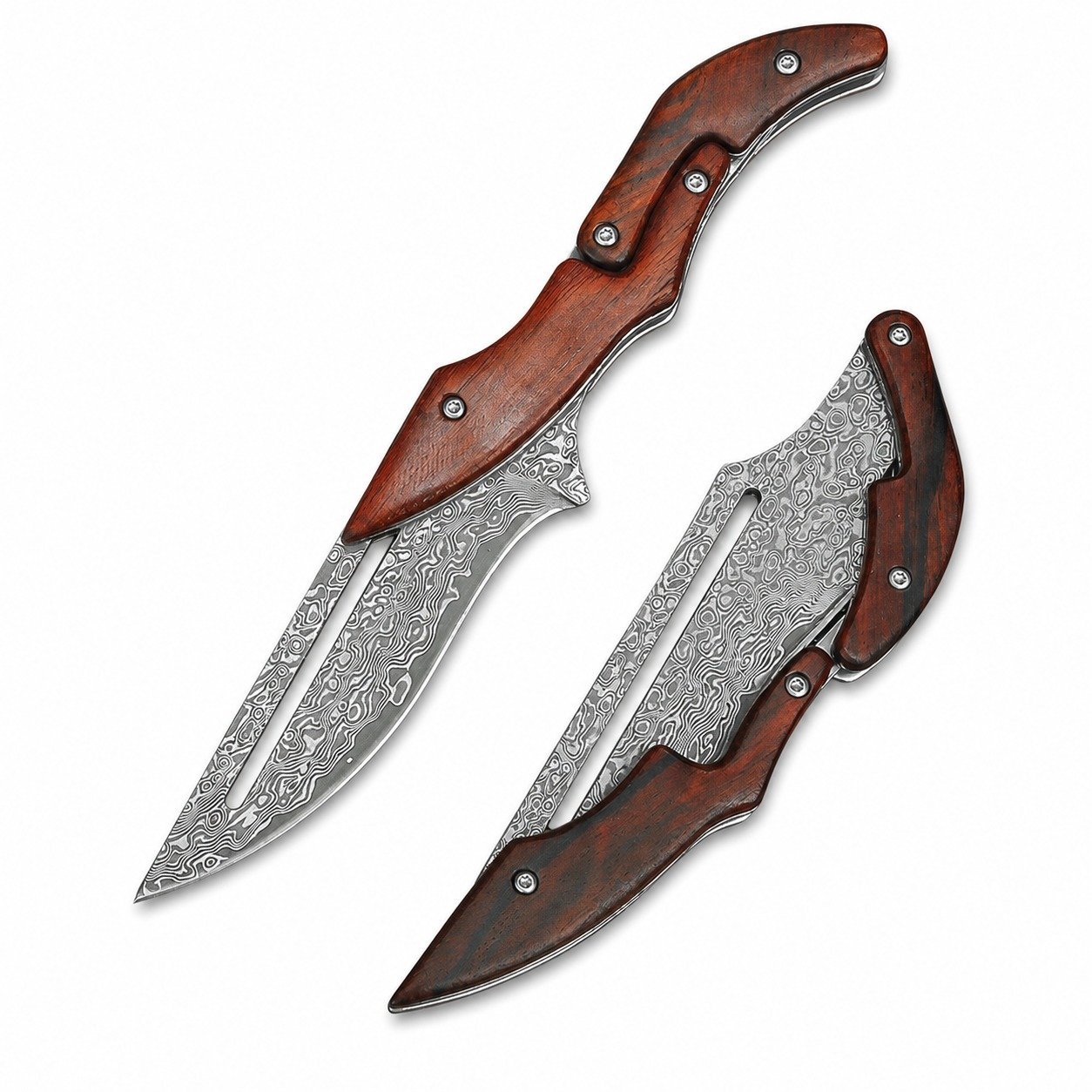 20000-main-white-clean Damascus Steel Magic Transformable mechanisches Messer