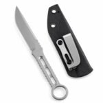 Krypton Thunder Rhino T-ray Round Label Messer mit fester Klinge