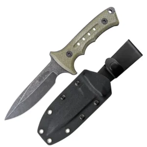 Taktisches Outdoor-Überlebensmesser mit Scheide – Campingmesser mit fester Klinge